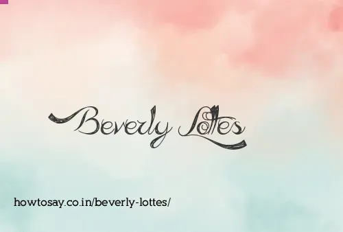 Beverly Lottes