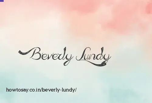 Beverly Lundy