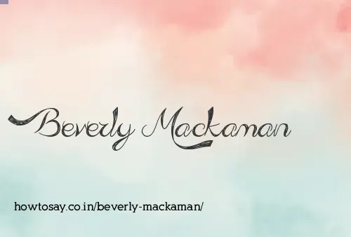 Beverly Mackaman
