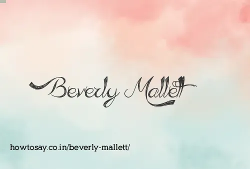 Beverly Mallett