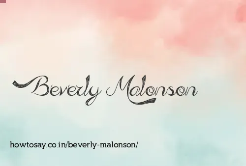 Beverly Malonson