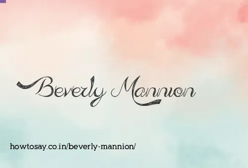 Beverly Mannion