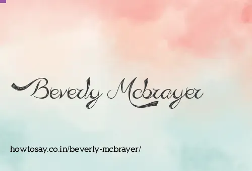 Beverly Mcbrayer