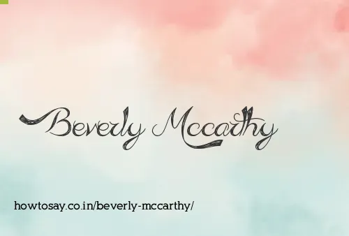 Beverly Mccarthy