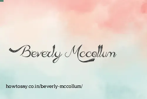 Beverly Mccollum