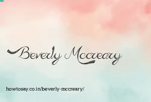 Beverly Mccreary