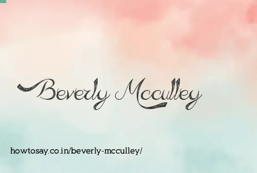 Beverly Mcculley