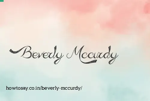 Beverly Mccurdy