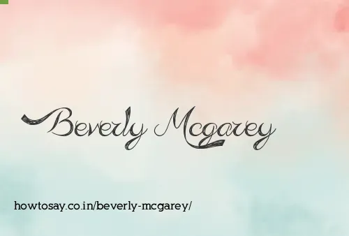 Beverly Mcgarey