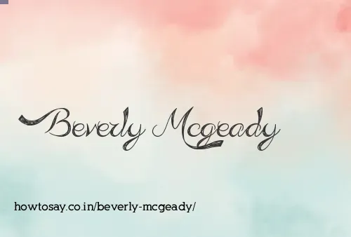 Beverly Mcgeady