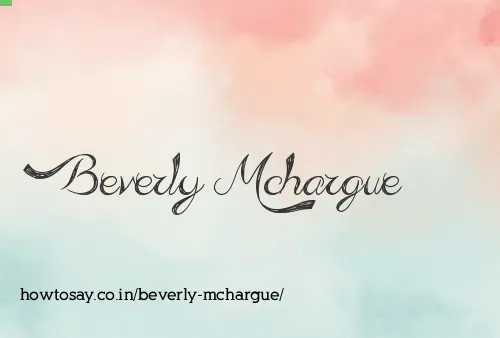 Beverly Mchargue