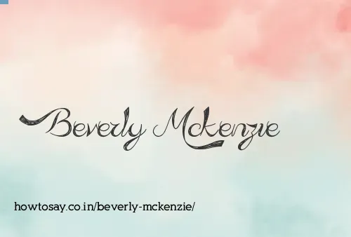 Beverly Mckenzie