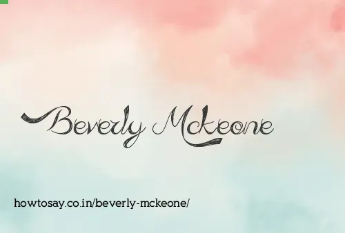 Beverly Mckeone