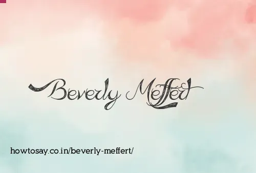 Beverly Meffert