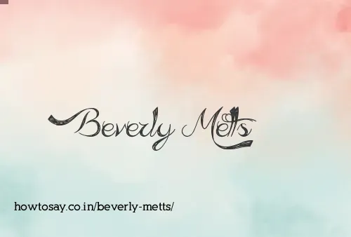 Beverly Metts