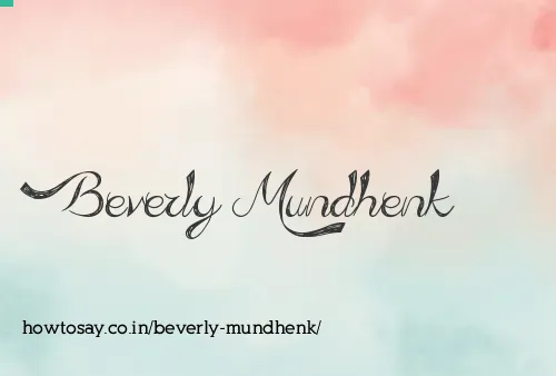 Beverly Mundhenk