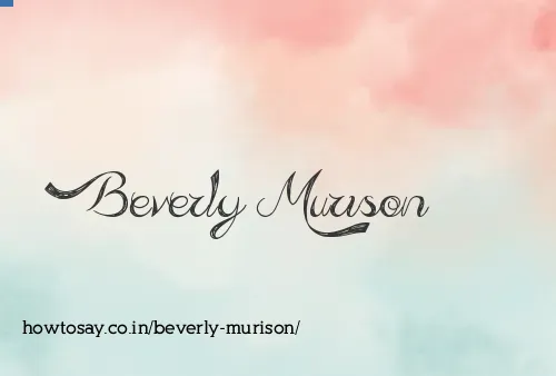 Beverly Murison