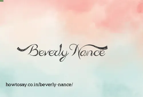 Beverly Nance