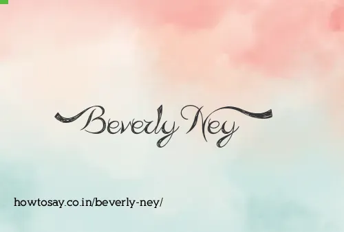 Beverly Ney
