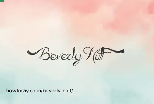 Beverly Nutt