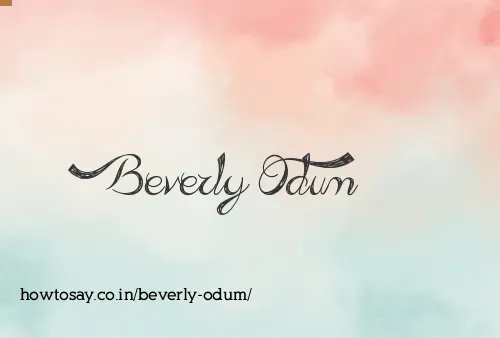 Beverly Odum