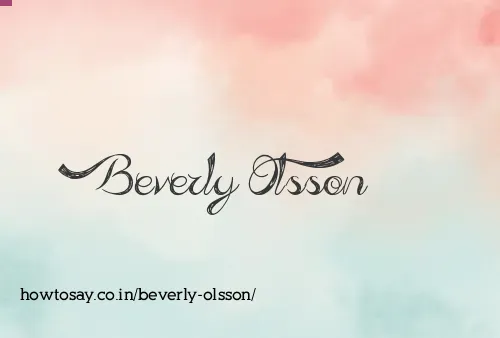 Beverly Olsson