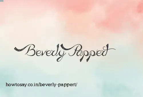 Beverly Pappert