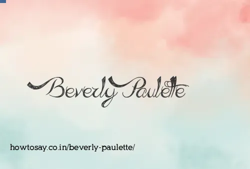 Beverly Paulette