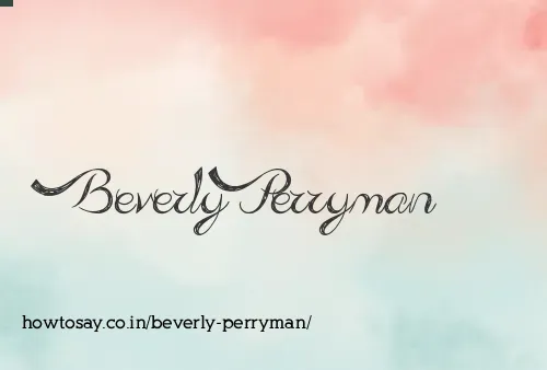 Beverly Perryman