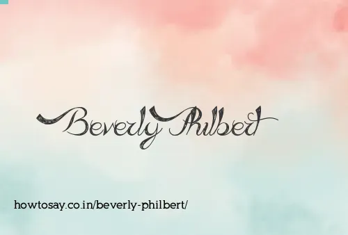 Beverly Philbert