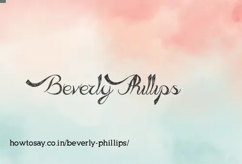 Beverly Phillips