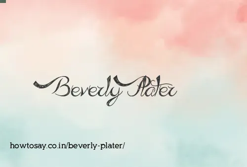 Beverly Plater