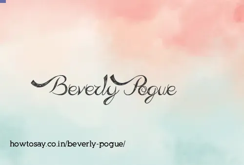 Beverly Pogue