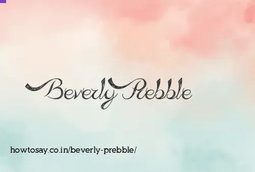 Beverly Prebble