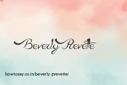 Beverly Prevette