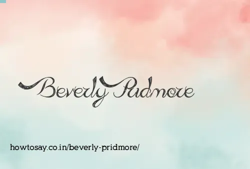 Beverly Pridmore