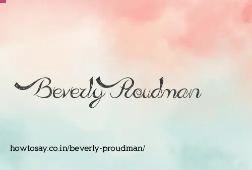 Beverly Proudman