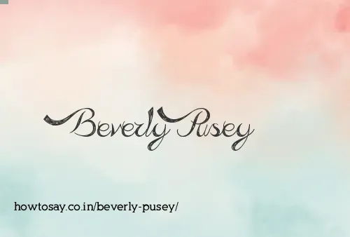 Beverly Pusey