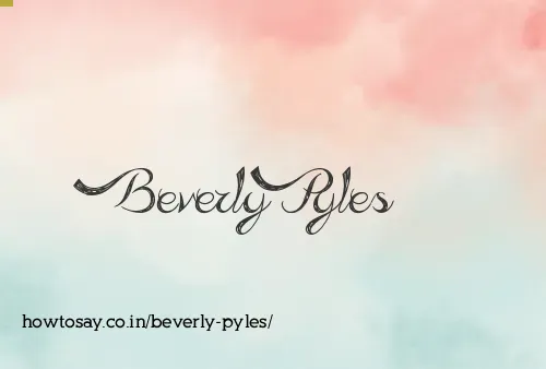 Beverly Pyles