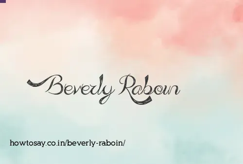 Beverly Raboin