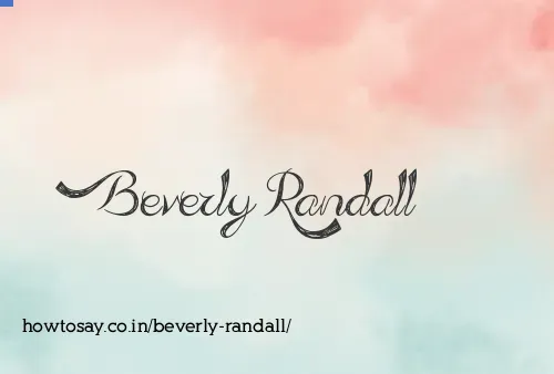 Beverly Randall