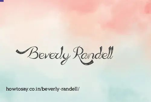 Beverly Randell