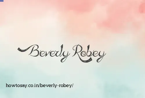 Beverly Robey