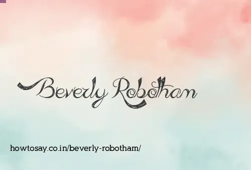 Beverly Robotham