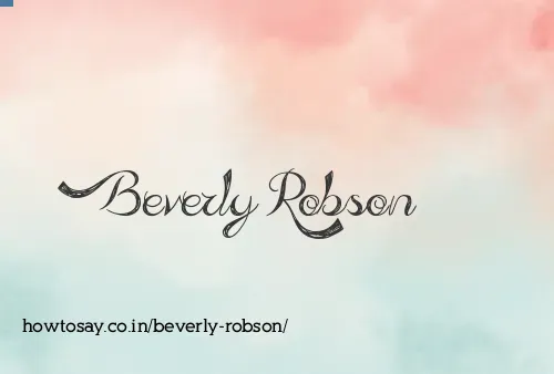 Beverly Robson