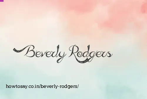Beverly Rodgers