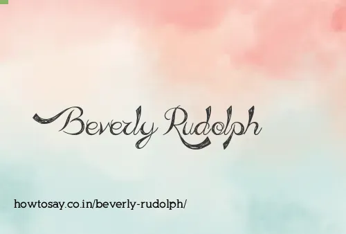 Beverly Rudolph