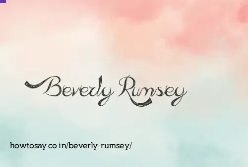 Beverly Rumsey