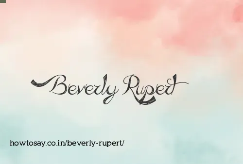 Beverly Rupert