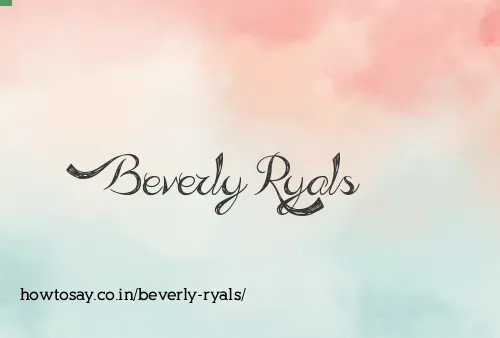 Beverly Ryals